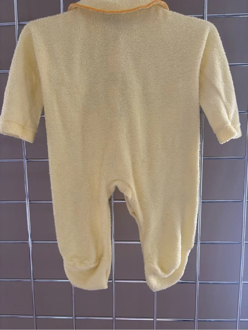 Vintage Carter's Baby Yellow Terry Footed Sleeper Sz Med 3-9M 12-18lbs 1960’s